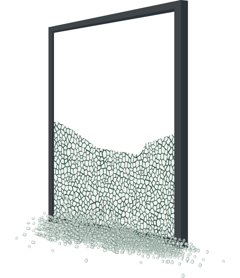 Sicherheit mit Einscheibensicherheitsglas