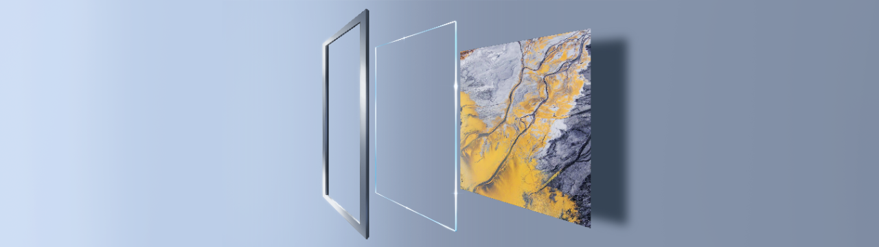 Mira Cristal antirreflectante para marcos 50x70 cm - Cristal  antirreflectante
